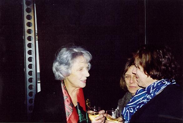 Kathleen Byron after interview at NFT 18th March 2000